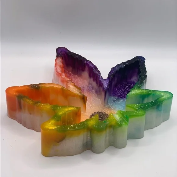 Mandala Rainbow ashtray - Picture 2 of 4